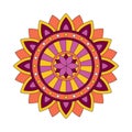 Flower mandalas vintage decorative elements