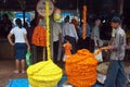 Flower market in the city.