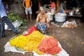 Flower market, Kolkata, India Royalty Free Stock Photo