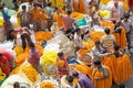 Flower market, Kolkata, India Royalty Free Stock Photo