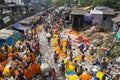 Flower market, Kolkata, India Royalty Free Stock Photo