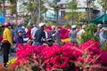 At flower market, Vietnam