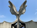 The Flower Memorial in Jasenovac or monument Stone Flower monument in the concentration camp memorials - Croatia