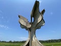 The Flower Memorial in Jasenovac or monument Stone Flower monument in the concentration camp memorials - Croatia