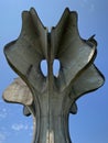 The Flower Memorial in Jasenovac or monument Stone Flower monument in the concentration camp memorials - Croatia