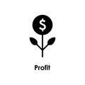 flower, money, dollar icon. Element of business icon for mobile concept and web apps. Detailed flower, money, dollar icon can be