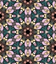 Flower mosaic kaleidoscope.