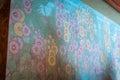 Meyer May House - Grand Rapids, MI /USA - August 21st 2016: Flower Mural inside of the Meyer May House in Grand Rapids Michigan