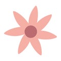 Flower nature bloom decoration cartoon isolated icon design