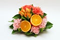 Flower with orange Royalty Free Stock Photo