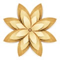 Flower origami recycled paper craft Royalty Free Stock Photo