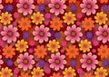 Flower pattern background wallpaper for design layout Royalty Free Stock Photo