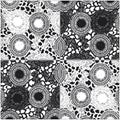 Flower pattern in black and white Royalty Free Stock Photo