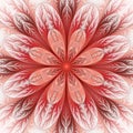 Flower pattern in fractal design. Artwork for creative design, a