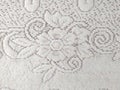 Flower pattern of table cloth Royalty Free Stock Photo