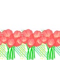 Flower pattern tulip