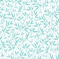 Seamless pretty bamboo green leaves pattern. White background. Royalty Free Stock Photo