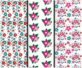 flower pattern vector design. pattern background