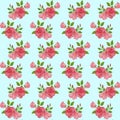 Flower pattern, wallpaper with roses for