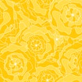 Line Flower Pattern yellow flow