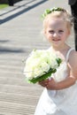 Flower people cute child girl Royalty Free Stock Photo
