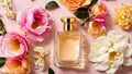 Flower perfume bottle smell aroma Royalty Free Stock Photo