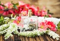 Flower Perfume Bottle Royalty Free Stock Photo