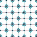 Flower & plaid patterned background