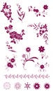 Flower and plant pattern