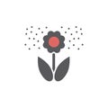 Flower pollen flat icon. Vector icon for web graphic.