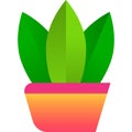 Flower pot icon vector flowerpot isolated on white