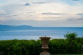 Flower Pot in the lovely garden of Villa Cimbrone, Ravello village, Amalfi coast of Italy Royalty Free Stock Photo