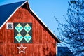 Flower Pots Quilt Barn With Star
