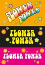 Flower Power Lettering Royalty Free Stock Photo