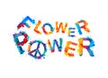 Flower power. Splash paint Royalty Free Stock Photo