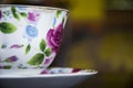 Flower Printed Cup For Tea Or Coffee