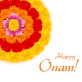 Flower Rangoli for Onam Royalty Free Stock Photo