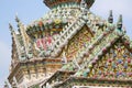 Flower roof. Fragment of King Palace in Bangkok Royalty Free Stock Photo
