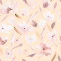 Flower seamless pattern.