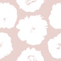 Flower seamless pattern. Floral wrapping texture. Plant wallpaper design in pink and white colors Royalty Free Stock Photo