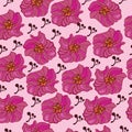 Flower seamless pattern - Illustration