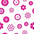 Flower seamsless pattern Royalty Free Stock Photo