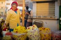 Flower seller woman