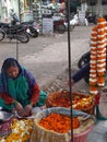 Flower sellers and Garland makers