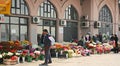 Flower Sellers In Istanbul Royalty Free Stock Photo
