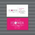 Flower Shop Business Card with Logo