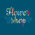 Flower shop. Gardening logos.