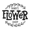 Flower shop logo