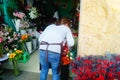 Shenzhen, China: the flower shop landscape of young women