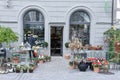 Flower shop of St. Gallen in Switzerland Royalty Free Stock Photo